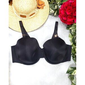 44DD Soma Black Bra Coverage Underwire